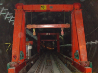 The subway special track-laying machine